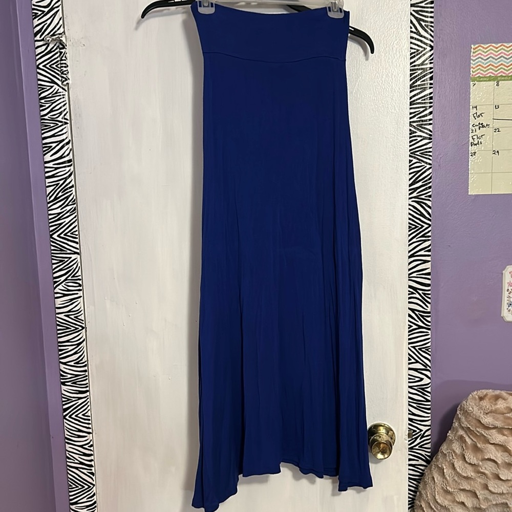 Navy maxi skirt